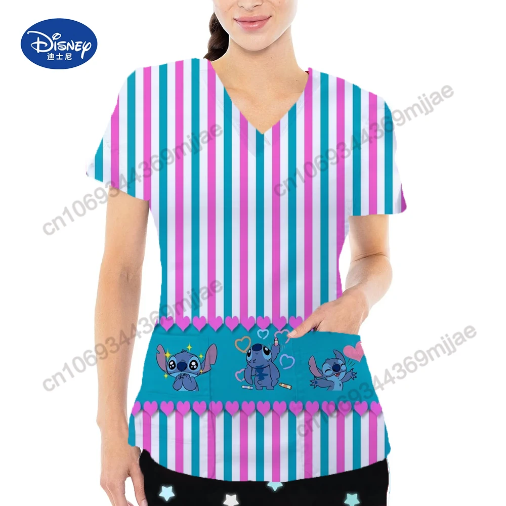 Футболка женская с карманом V-образным вырезом Y2k Yk2