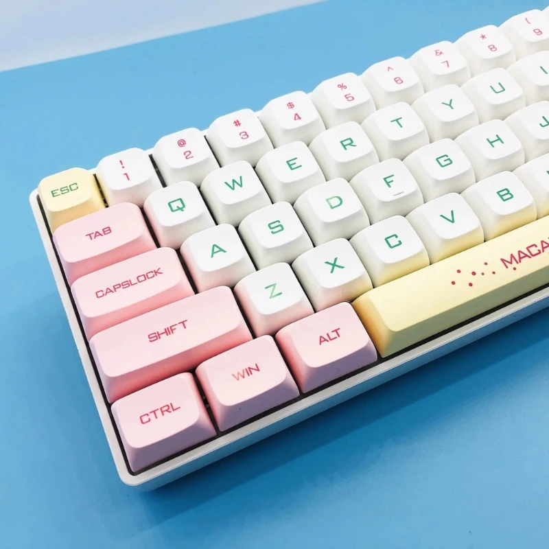 XDA PBT Колпачки для клавиш Macaron 125 механической клавиатуры DyeSub