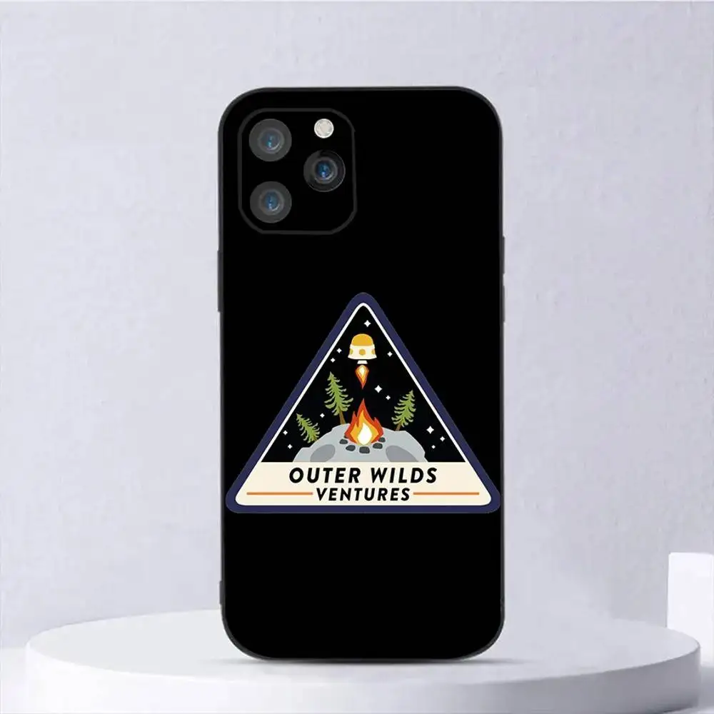 Фото Чехол для телефона Game O-OuterS Wilds для iPhone 16,15,14,13,12,11, Plus, Pro Max, XS, X, E, SE, мини-мягкий силиконовый черный чехол №5