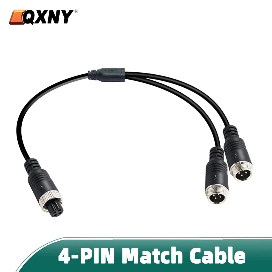 QXNY 4-контактный авиационный разъем папа/гнездо на 2-контактный Y-образного