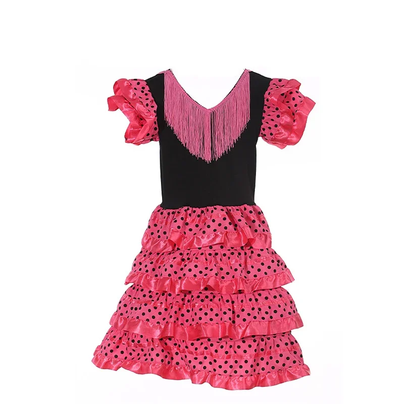 Традиционное испанское танцевальное платье фламенко для девочек классическая