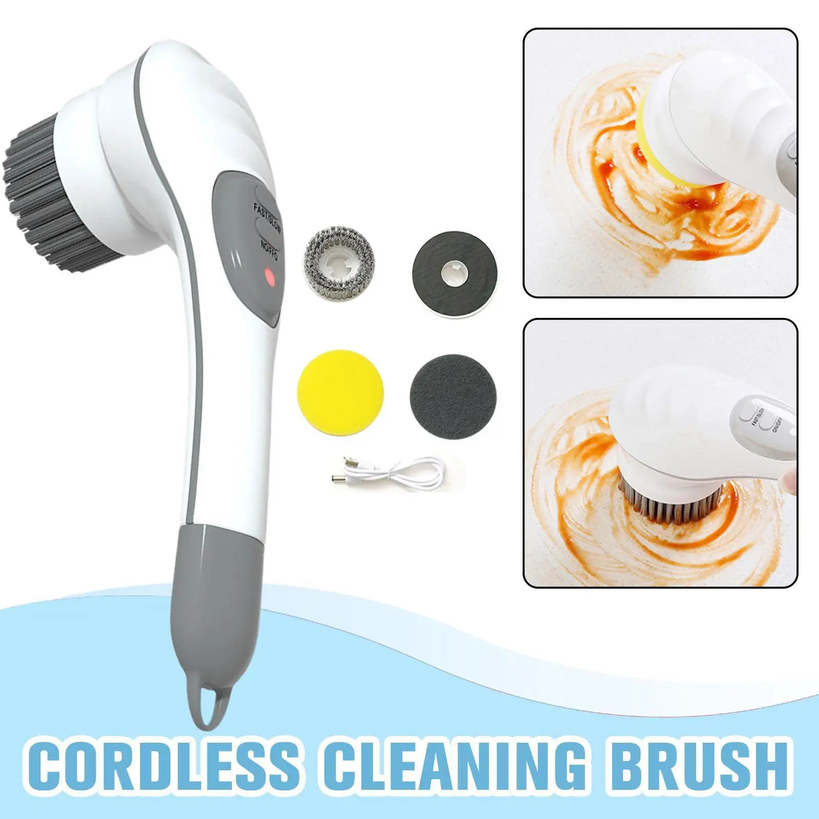 

4 в 1 душевая Беспроводная щетка для мытья стен и окон