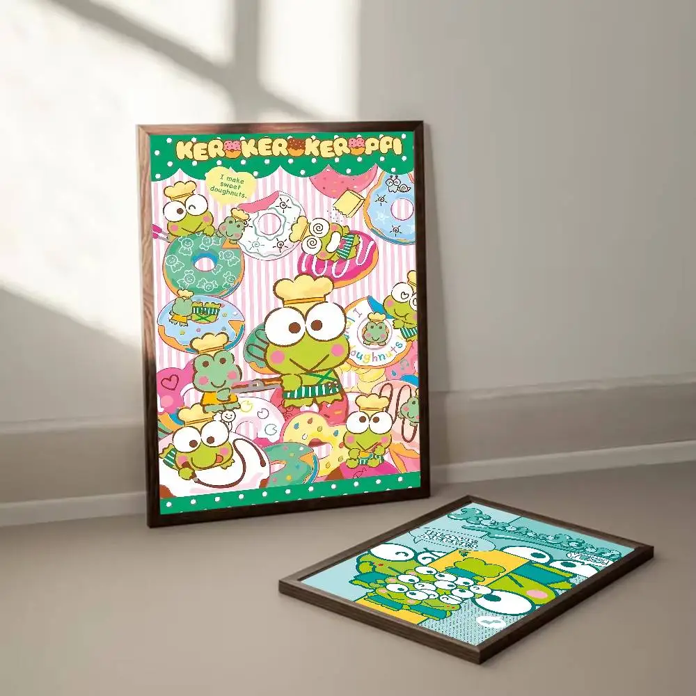 Фото Милый постер K-Kero K-Kero K-Keroppi с принтом A5 A4 A3 A2, настенный художественный декор для комнаты, офиса, подарок для фанатов №4