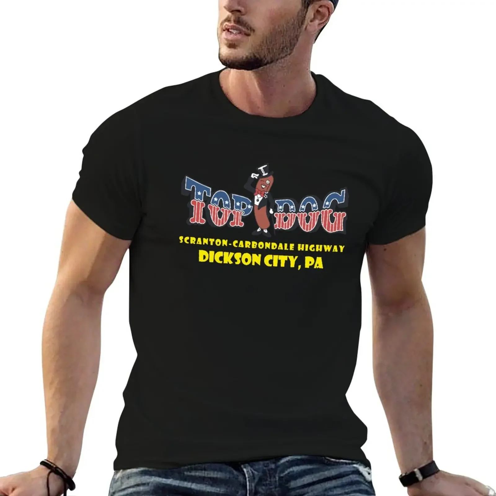 Футболка Top Dog Arcade Dickson CIty Essential незаменимая футболка летняя одежда забавные