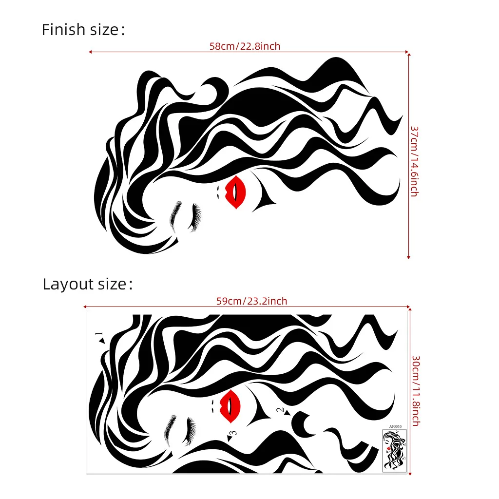 Настенная наклейка MOONBIFFY Красота