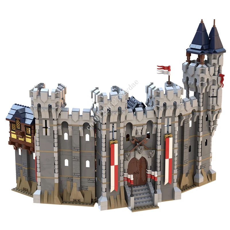 

2155PCS Customized MOC Medieval Falcons Castle Model Building Blocks Technology Bricks DIY Creative Assembly Kids Toys Gifts