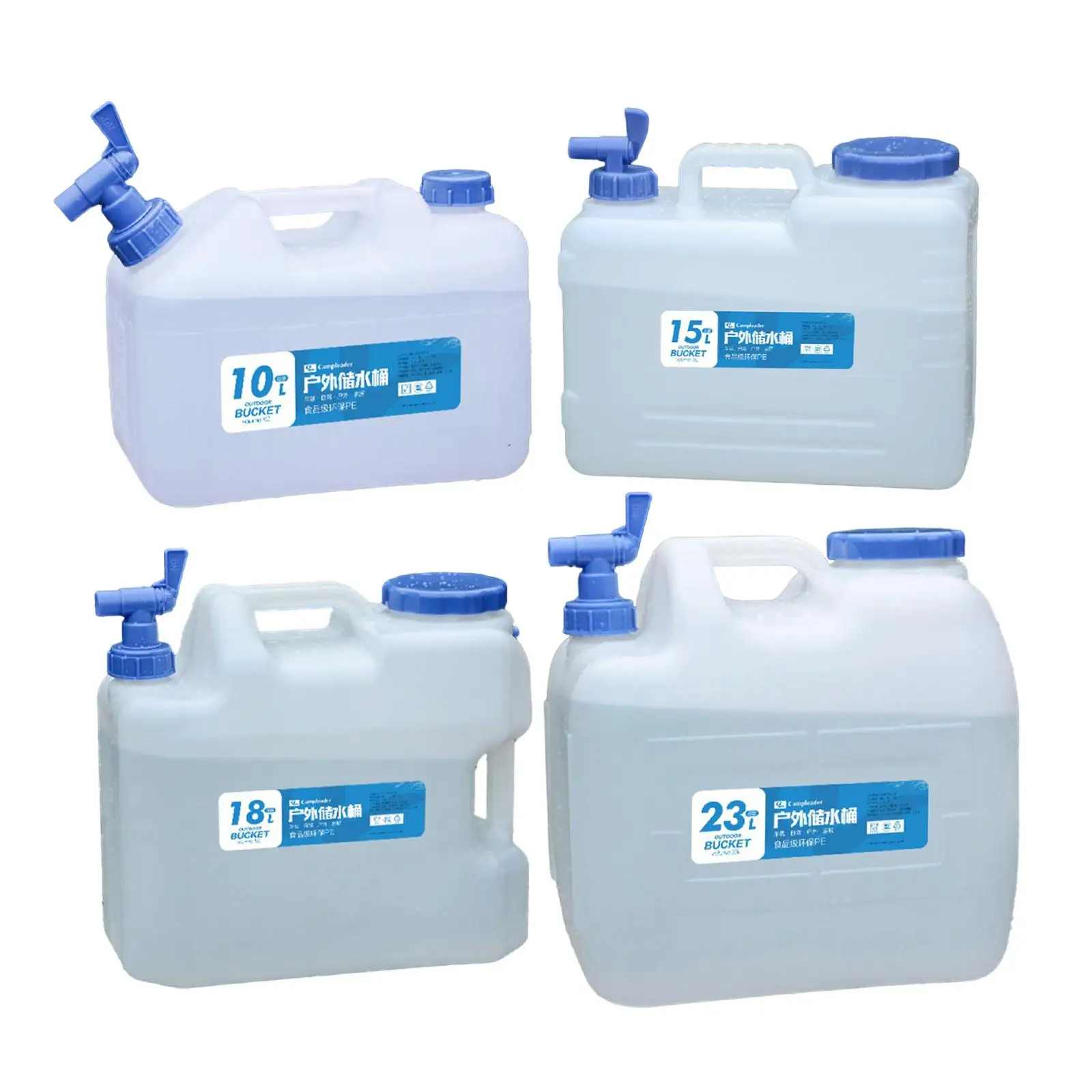 

Water Container with Spigot Water Storage Barrel Camp Water Jug for Camping