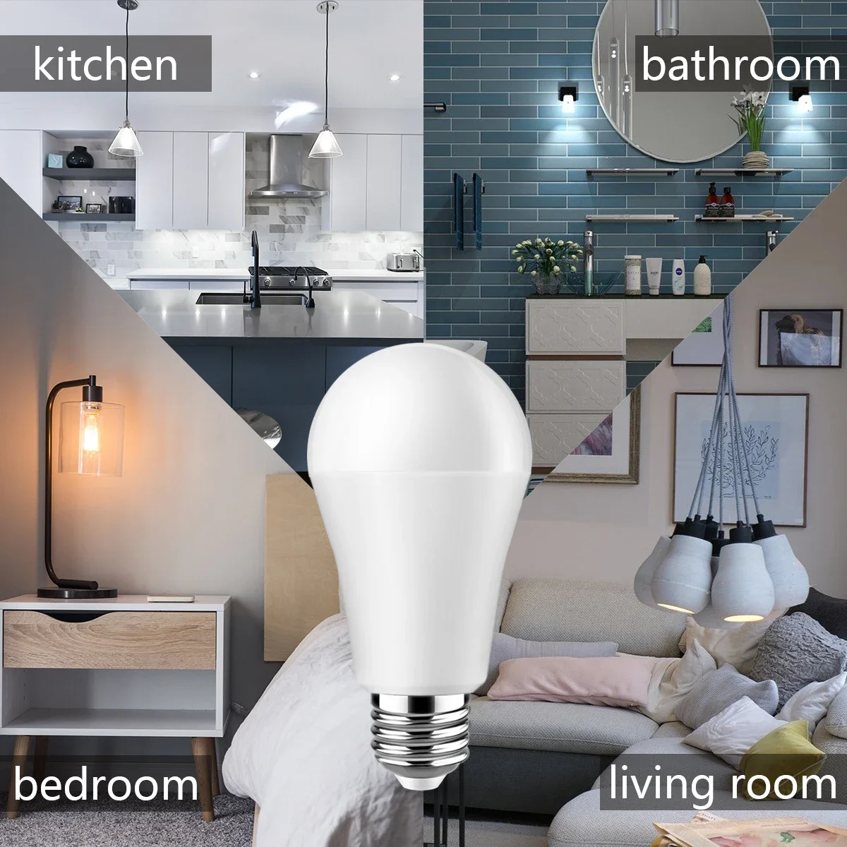 Светодиодная лампа высокой мощности A60 100 В-240 В E27 B22 18 Вт лм/Вт 3000 К/4000 К/6000 К супер