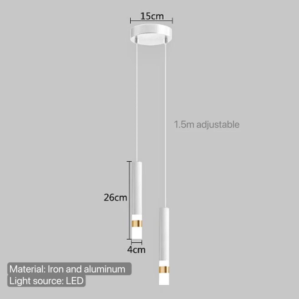 

Подвесной светодиодный светильник из железа и акрила