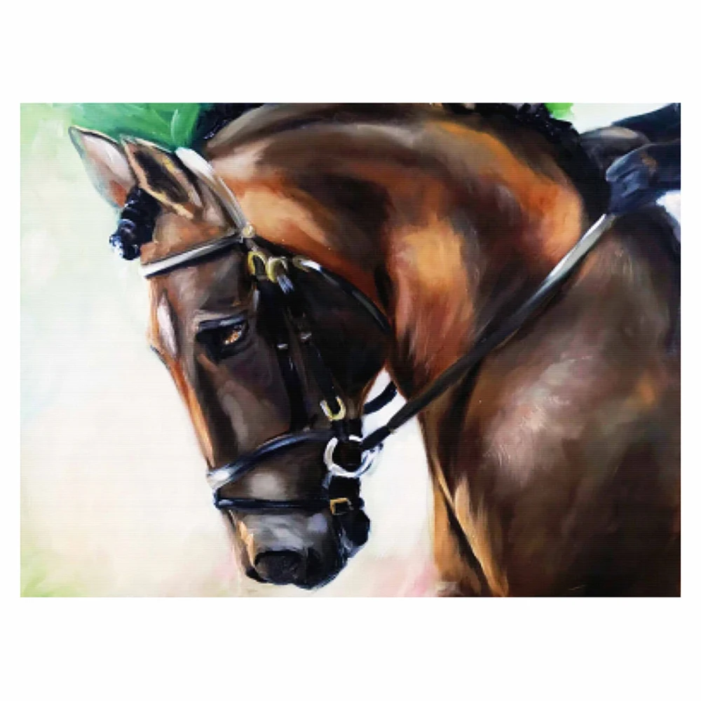 

DIY 5D diamond painting stallion cross stitch set full diamond embroidery mosaic animal pictures decorative gifts