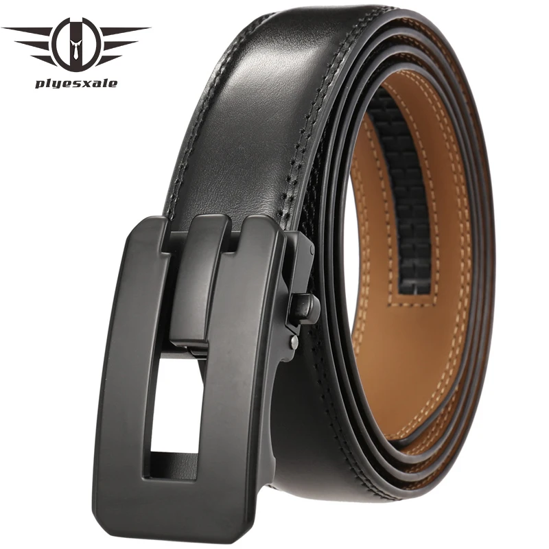 

Plyesxale Mens High Quality Cowskin Casual Belts Business Cowboy Waistband Male Fashion Designer Genuine Leather Belt Men G756