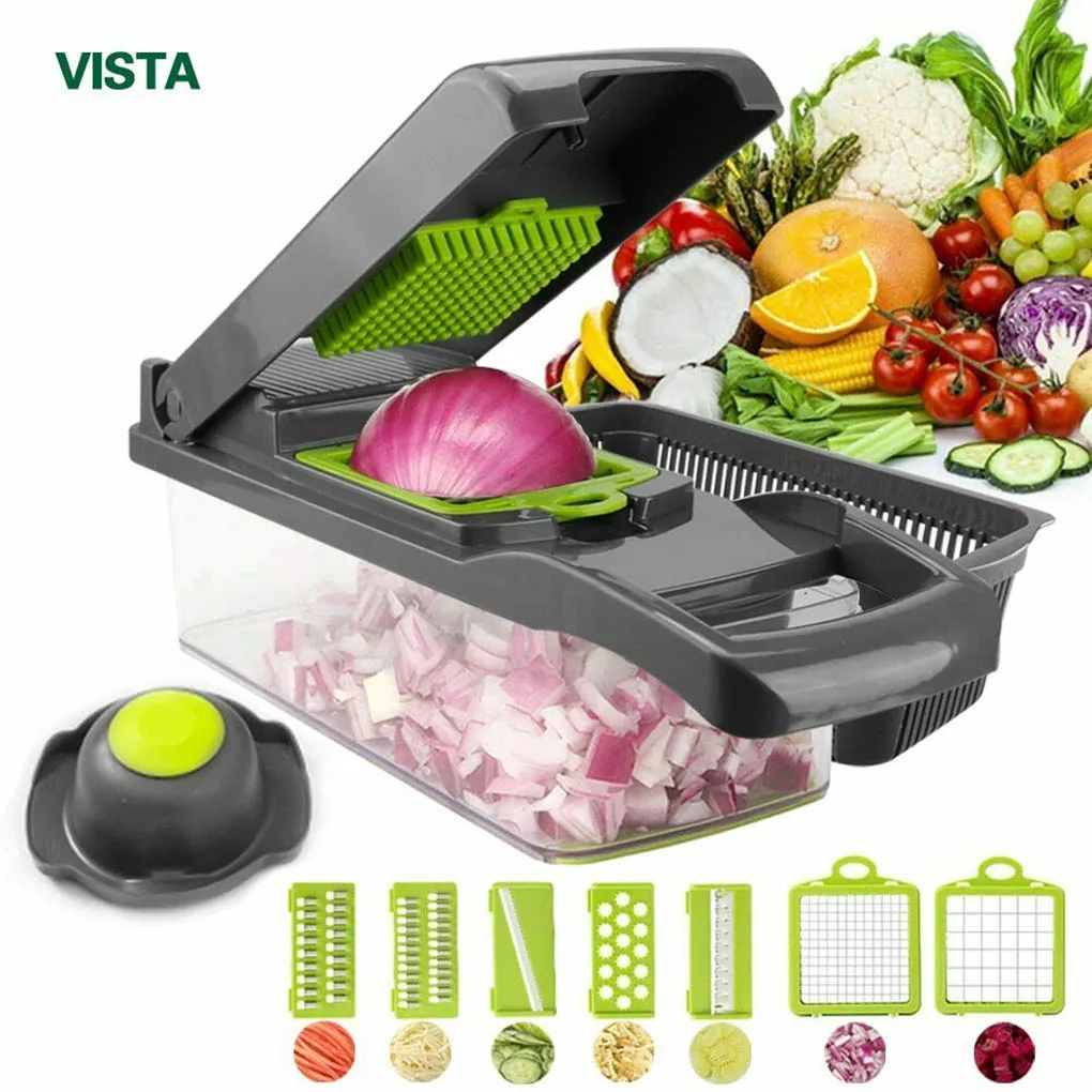 

Vegetable Cutter Multifunctional Mandoline Slicer Fruit Potato Peeler Carrot Grater Kitchen Accessories Basket Vegetable Slicer