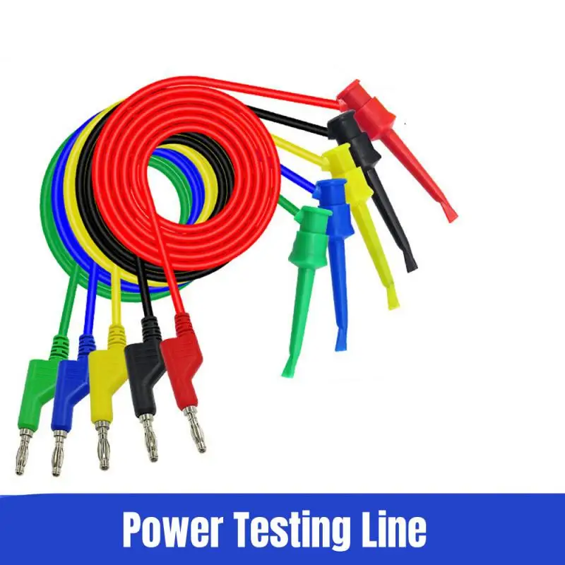 1 ~ 10 шт. Cleqee P1037 4 мм банановый штекер к зажиму типа крокодил комплект тестовых