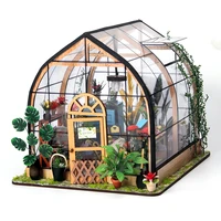 New Diy House Kit Dollhouse Miniature Furniture Garden Building Model Room Box Wooden Doll House for Toys Christmas Gifts
