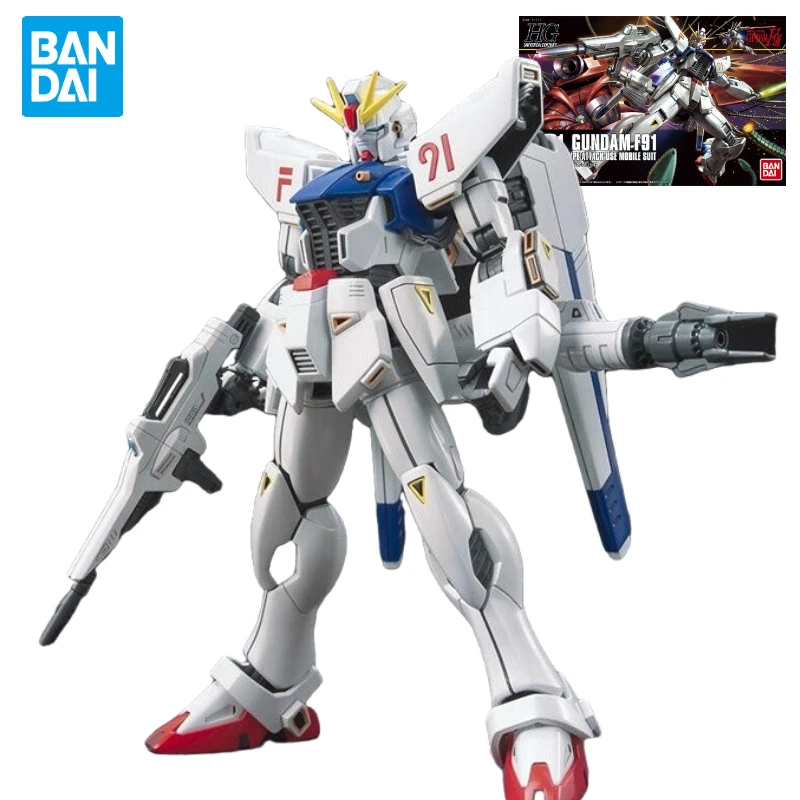 

Bandai Gundam Assembly Model HGUC 1/144 167 F91 GUNADAM White Assembly Gundam Toys Figures Gifts Ornaments Collections