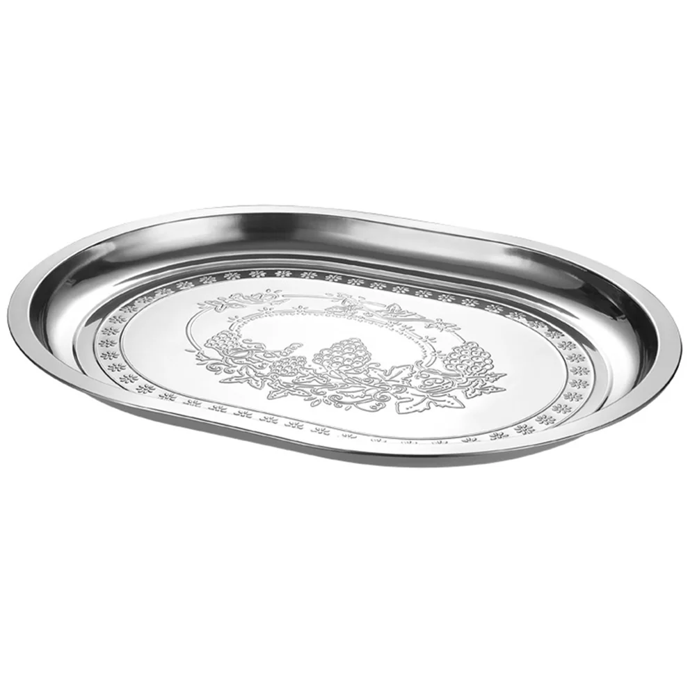 

Plate Dish Platter Tray Serving Oval Plates Dinner Appetizer Fruit Seafood Cafeteria Barbecue Snack Sushi Pasta Salad Pan Side