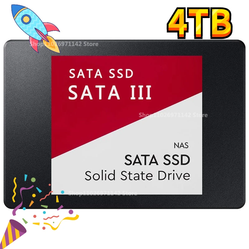 

Быстрый компактный твердотельный накопитель 2,5 дюйма SATA 3,0 SSD 4 ТБ внутренний жесткий диск для компьютеров, настольных компьютеров и ноутбуков