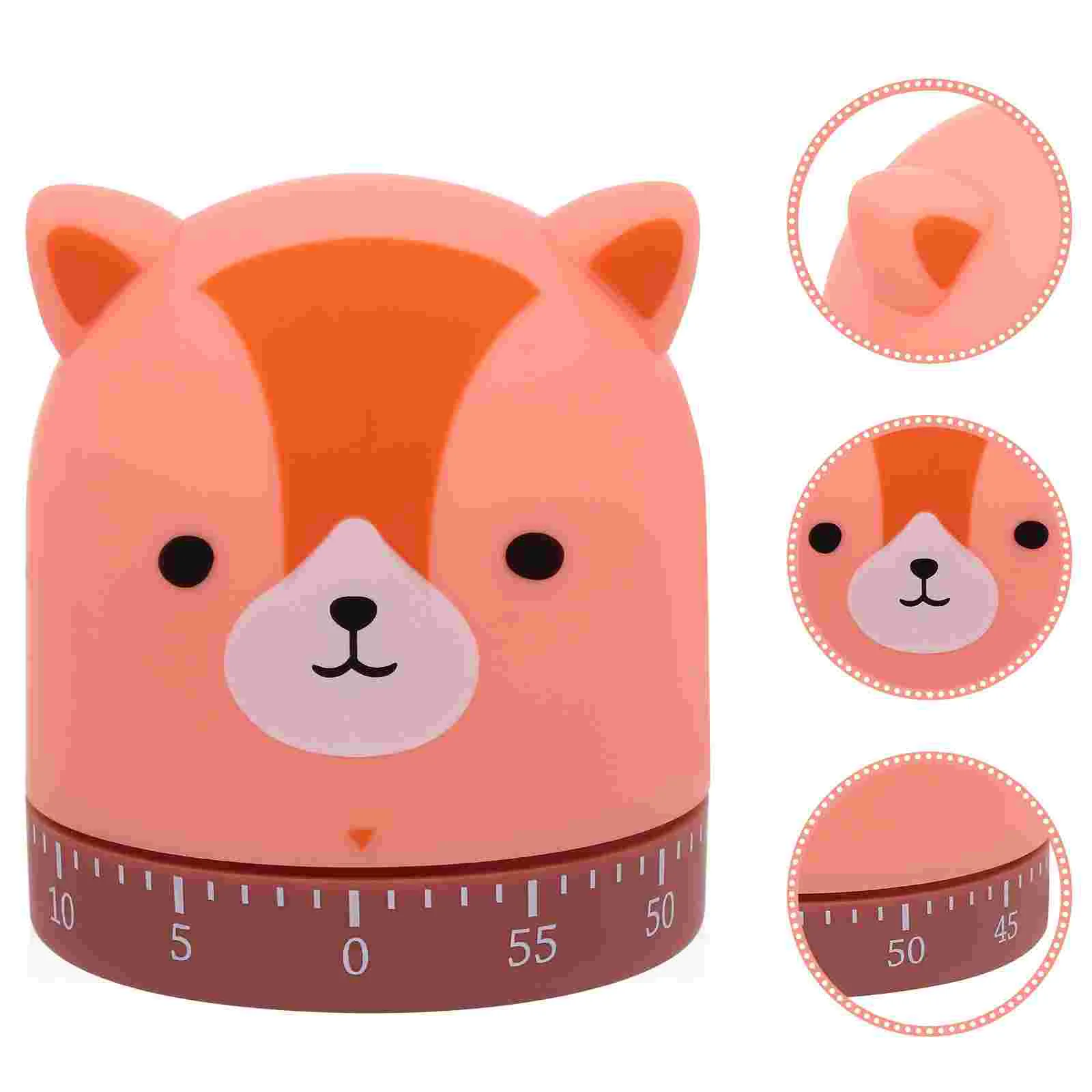 

Милый домашний механический таймер для приготовления пищи с мультяшными лисами, 1 шт.