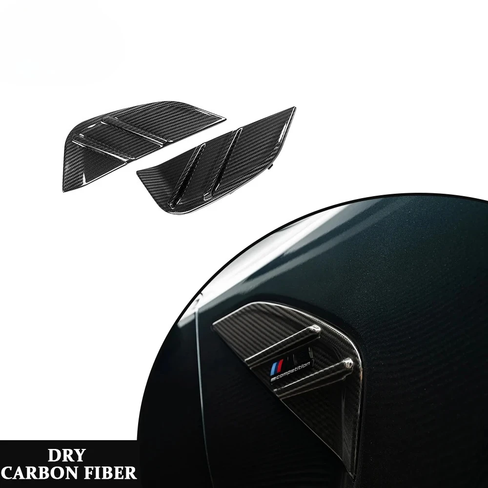 Фото Комплект боковых маркеров из сухого карбона M Performance для G80 G81 M3 G82 G83 M4 2021+ (накладки на крылья, боковые решетки, обвес в стиле MP) №2