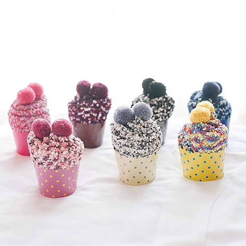 Cute Ice Cream Massage Bottom Tube Socks Gift Box Thickened Socks