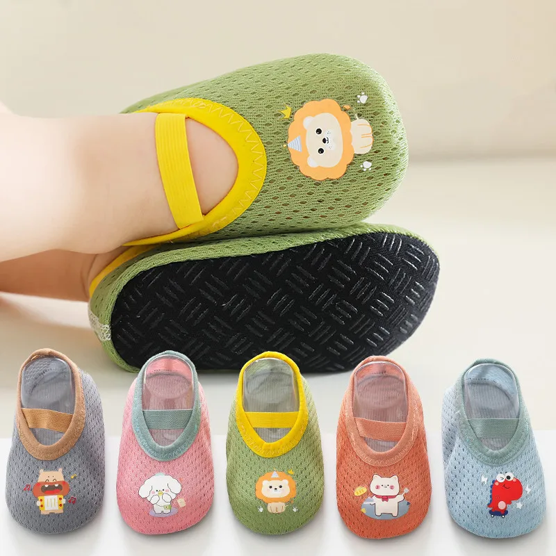 

Cute Baby Floor Sock Shoes for 0-6Year Kids Newborn Baby Infants Toddler Soft Sole Anti-skip First Walker Children Home Shoes