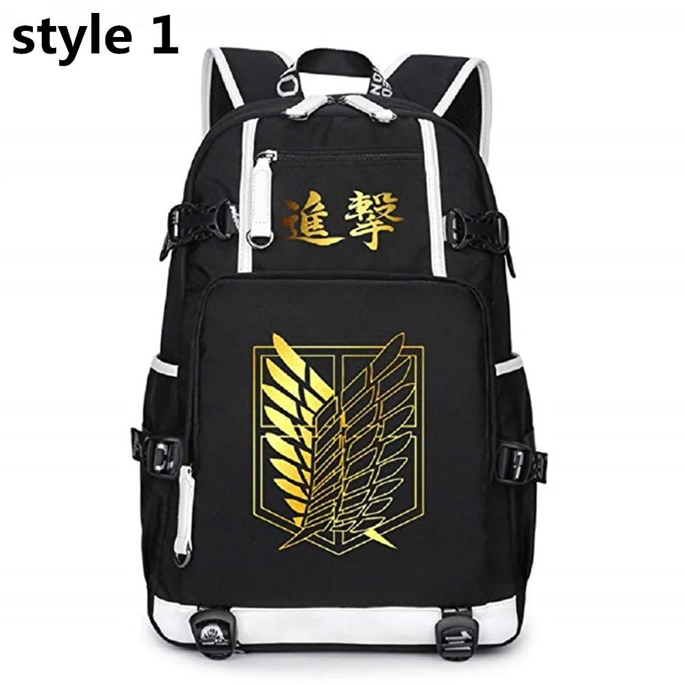 

Anime Attack on Titan Anime Cosplay Laptop Daypack Backpack Shoulder School Bag Rucksack Bookbag Mens Boys