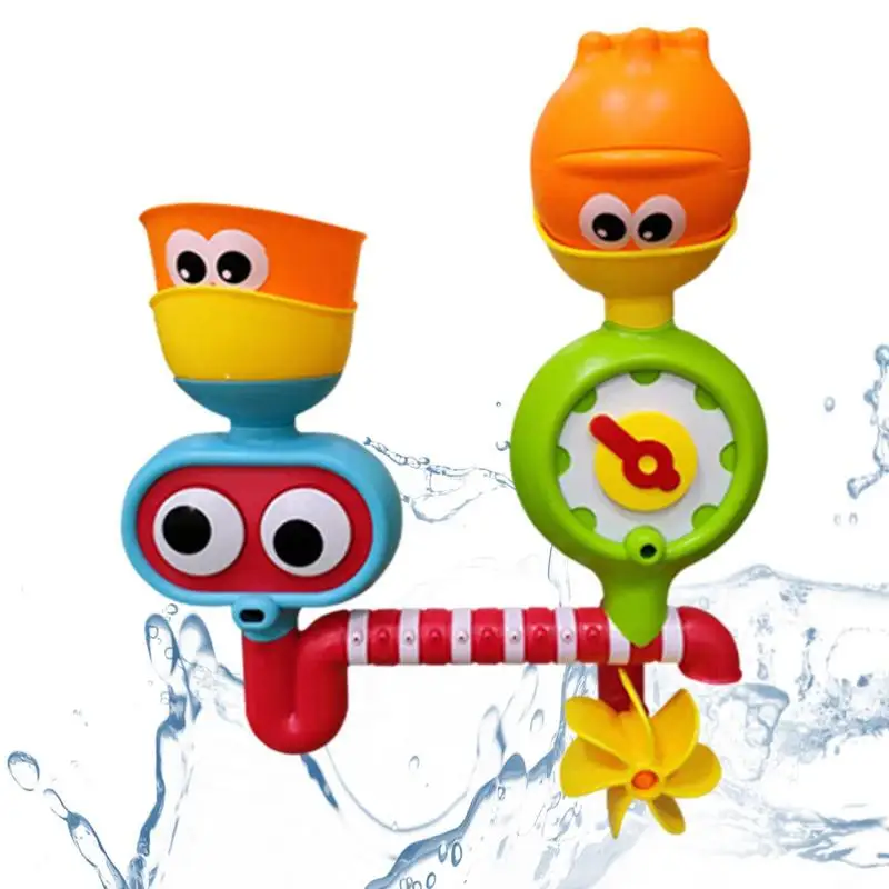 

Детские игрушки для ванной на присоске, игрушечный бассейн для воды, игрушки, поворотный душ, подарок на день рождения для мальчиков и девочек, детские строительные игрушки
