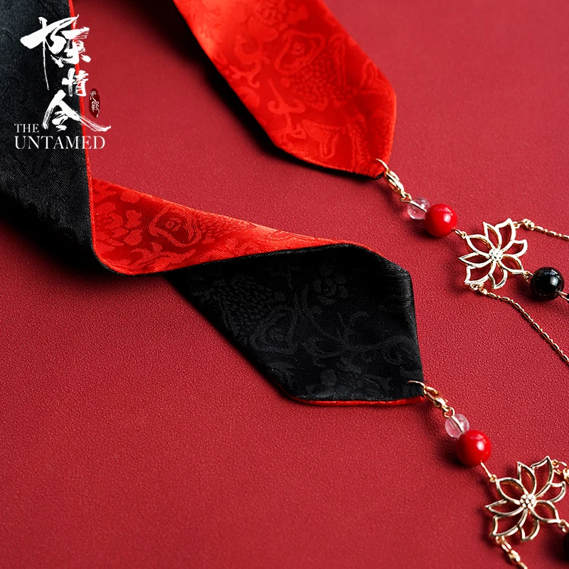 

The Untamed Wei Wuxian Mo Dao Zu Shi Lotus Tassels Hair Band Ancient Style Hanfu Headwear Head Rope Cosplay Costume Accessories
