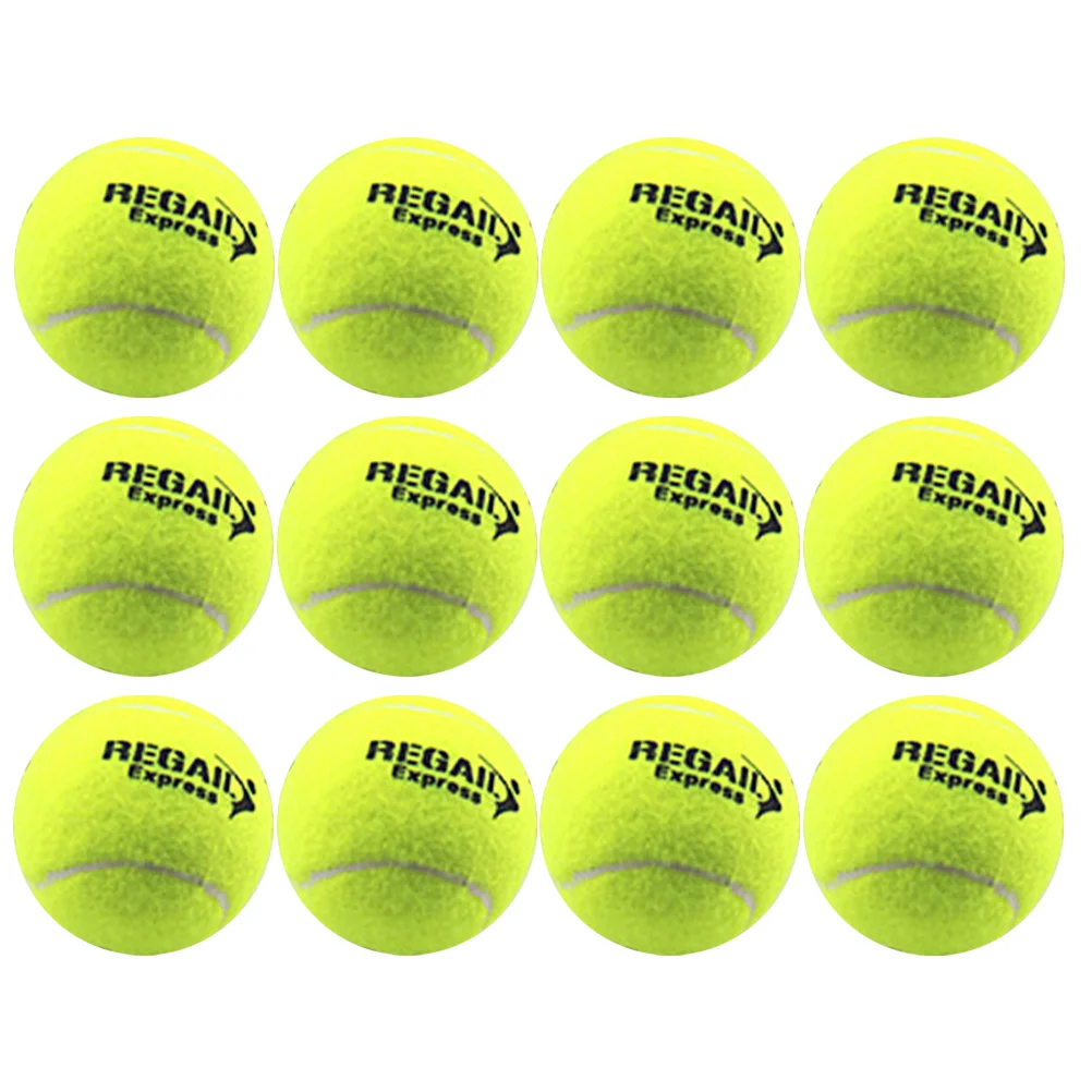 

12PCS Elastic Tennis Balls Training Tennis Balls for Sports Practice Outdoor