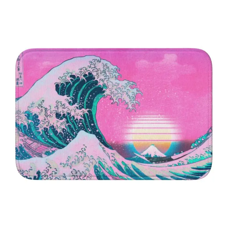 Оригинальный дневной коврик с искусственными волнами противоскользящие