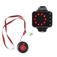 wireless watch caregiver call button emergency alarm ring system for elderly kids 1 receiver 1 transmitter