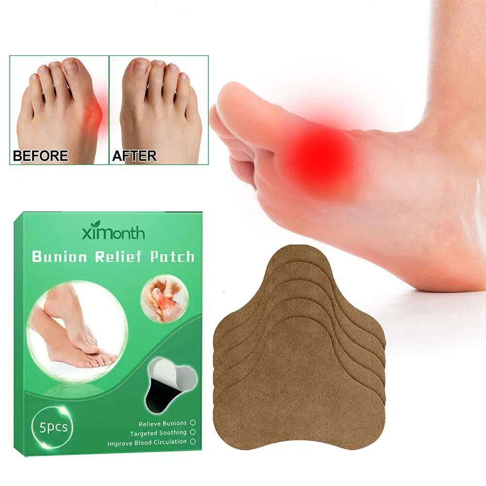 

5pcs Bunion Gout Pain Relief Ointment Toe Joint Valgus Corrector Patch Hallux Knee Lumbar Arthritis Treatment Medical Plaster