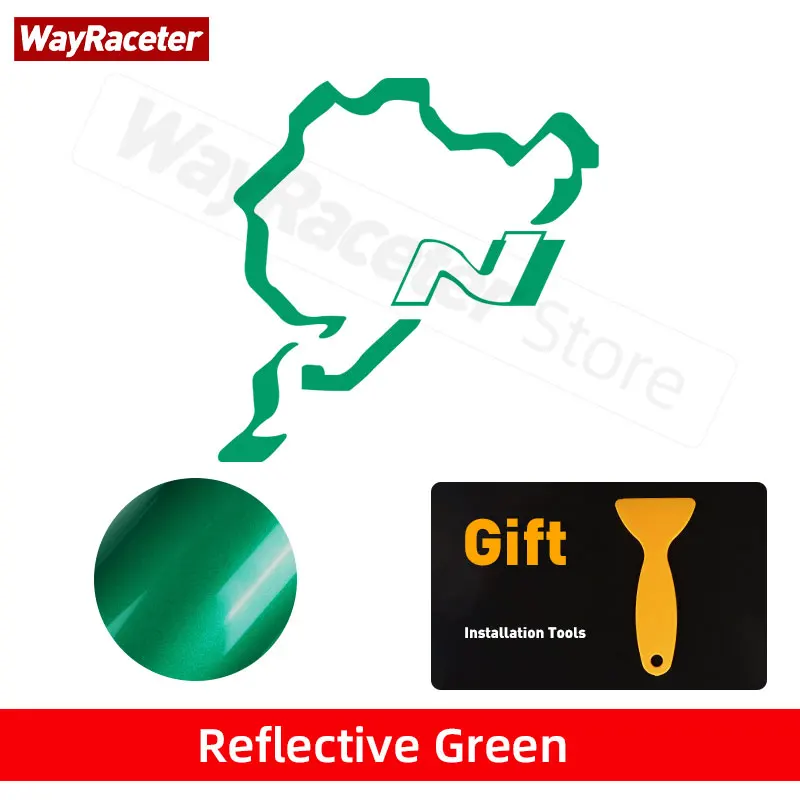 

Светоотражающая наклейка N Line, наклейка на бампер, окно багажника, кузов, виниловая наклейка для Hyundai Tucson i30 Creta Solaris i10 i20