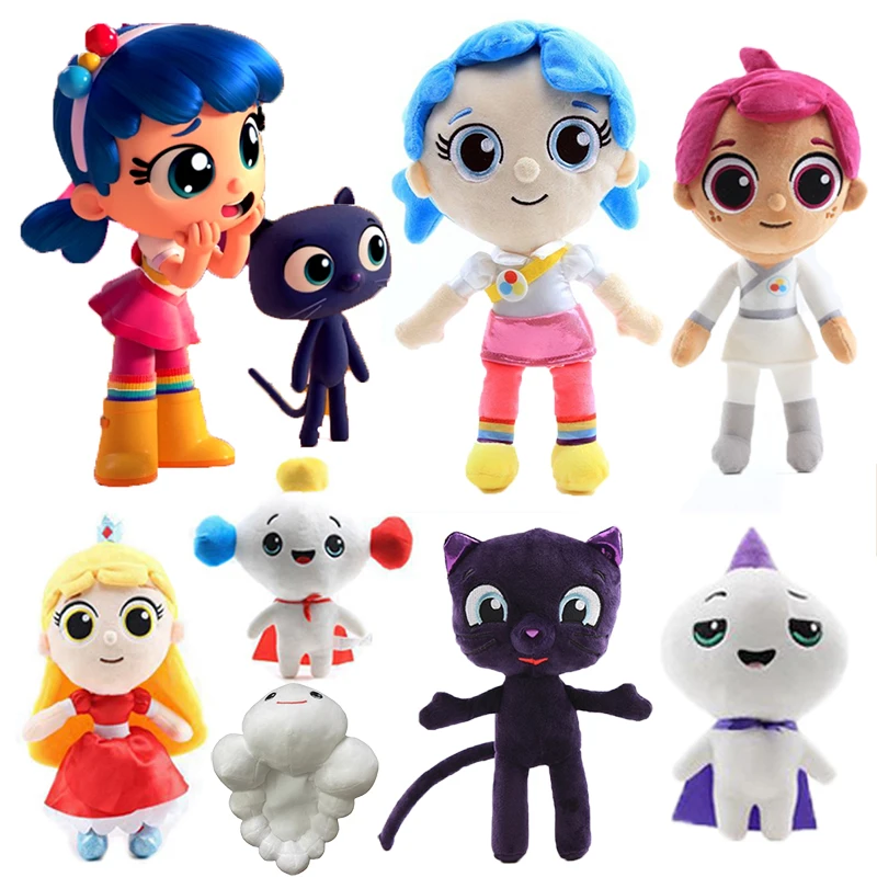 Фото Плюшевые игрушки True and The Rainbow Kingdom Bartleby Cat Rainbow King Zee Grizelda Frookie, мягкая кукла, плюшевые подушки, подарки для детей №1