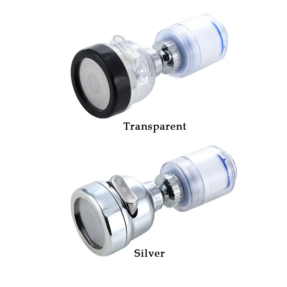 

Shower Universal Water Filter Sprayer Head Accessories Tap Adapter 360 Swivel Splash Proof Bathroom Attachment Faucet Aerator