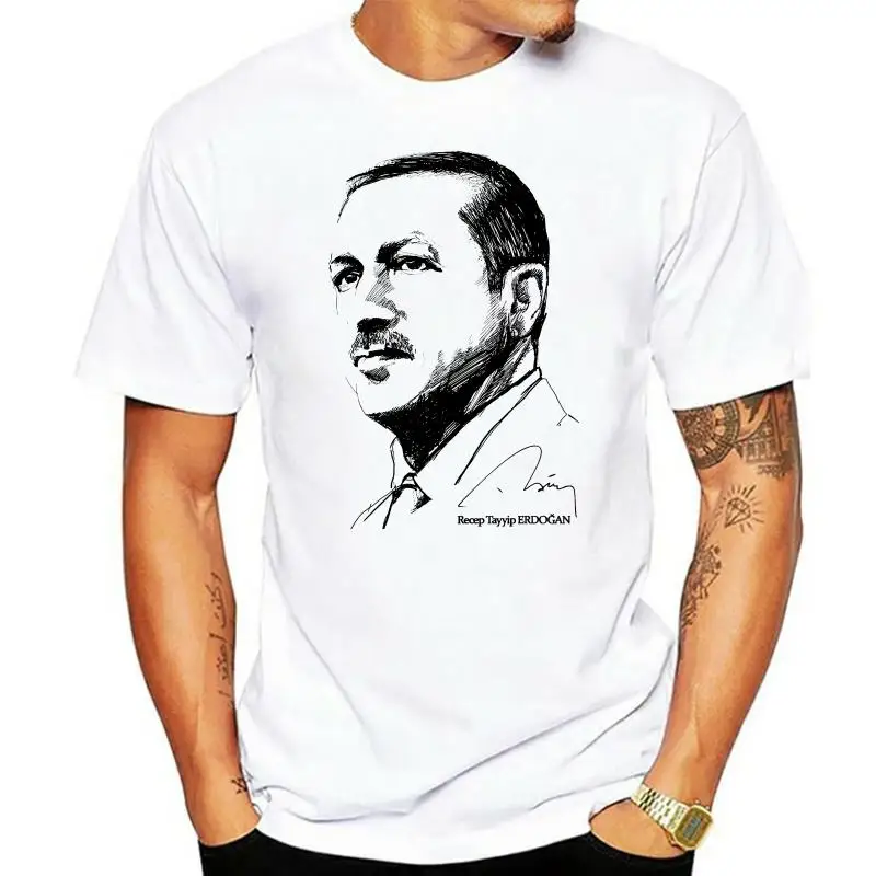 

Tayyip Erdogan T-Shirt Druck Baumwolle Fruit Of The Loom Turkiye Istanbul Summer T Shirt Men O-Neck Tee Shirt 3D Print Tee