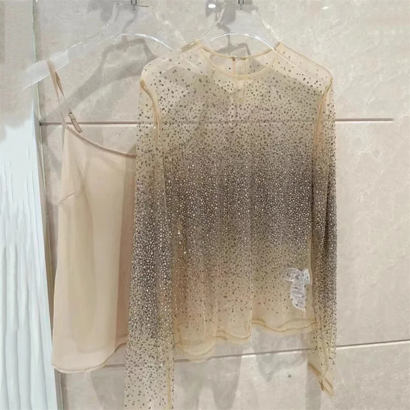 Женская футболка с принтом в виде водных бриллиантов