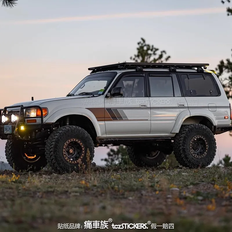 

Автомобильная наклейка для Toyota Land Cruiser LC70 LC75 LC78 LC79 LC76 LC80 LC95 LC120 модифицированная спортивная внедорожная наклейка пленка аксессуары