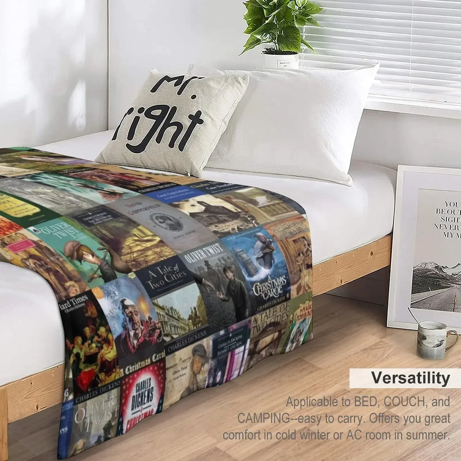 Одеяло Charles Dickens мягкие плюшевые клетчатые многофункциональные одеяла для