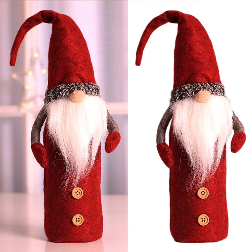 

Bottle Cover Christmas Bottle Cover Bag Santa Bottle Topper Xmas Bottle Bag Christmas Decoration