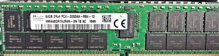 

RAM memory stick HMAA8GR7AJR4N-XN 64G 2RX4 PC4-3200AA REG ECC