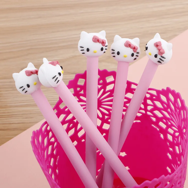 Гелевая ручка Hello Kitty милая мультяшная искусственная силиконовая в стиле куклы