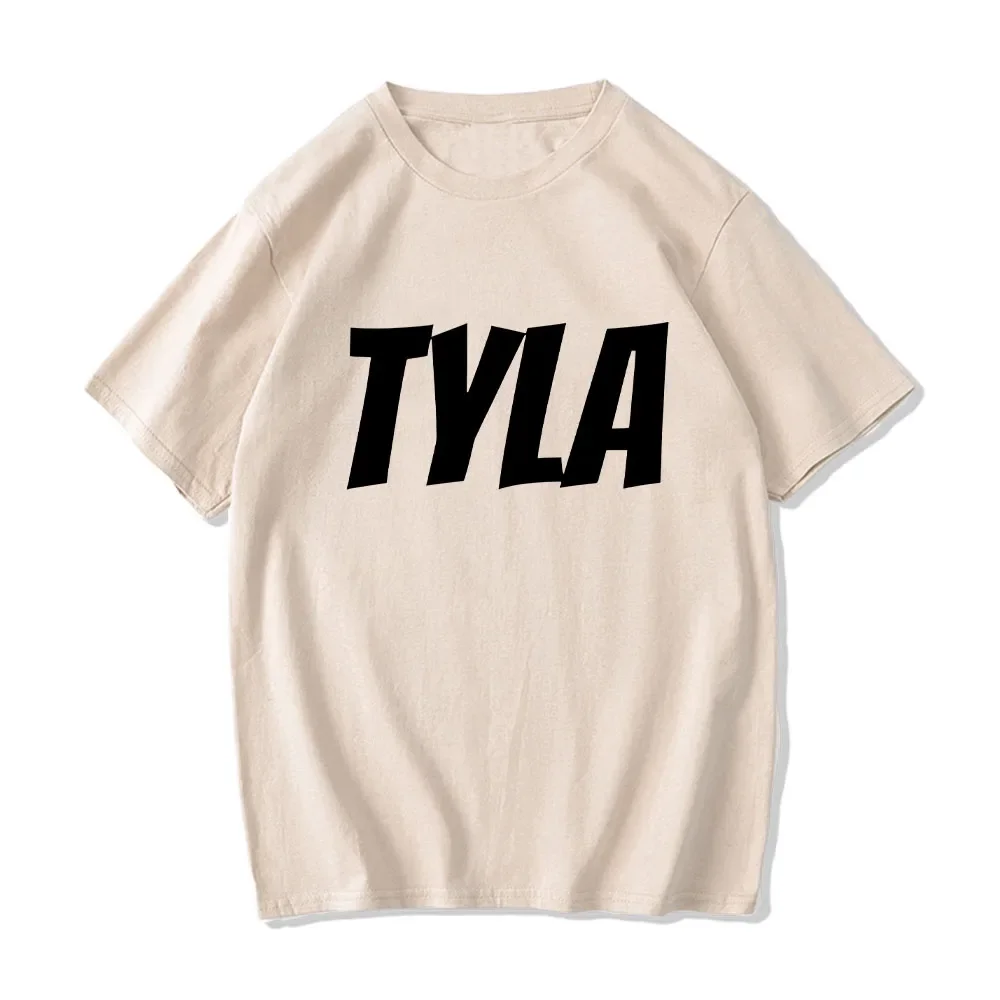 Футболка Tyla женская с круглым вырезом модная тенниска из хлопка графическим
