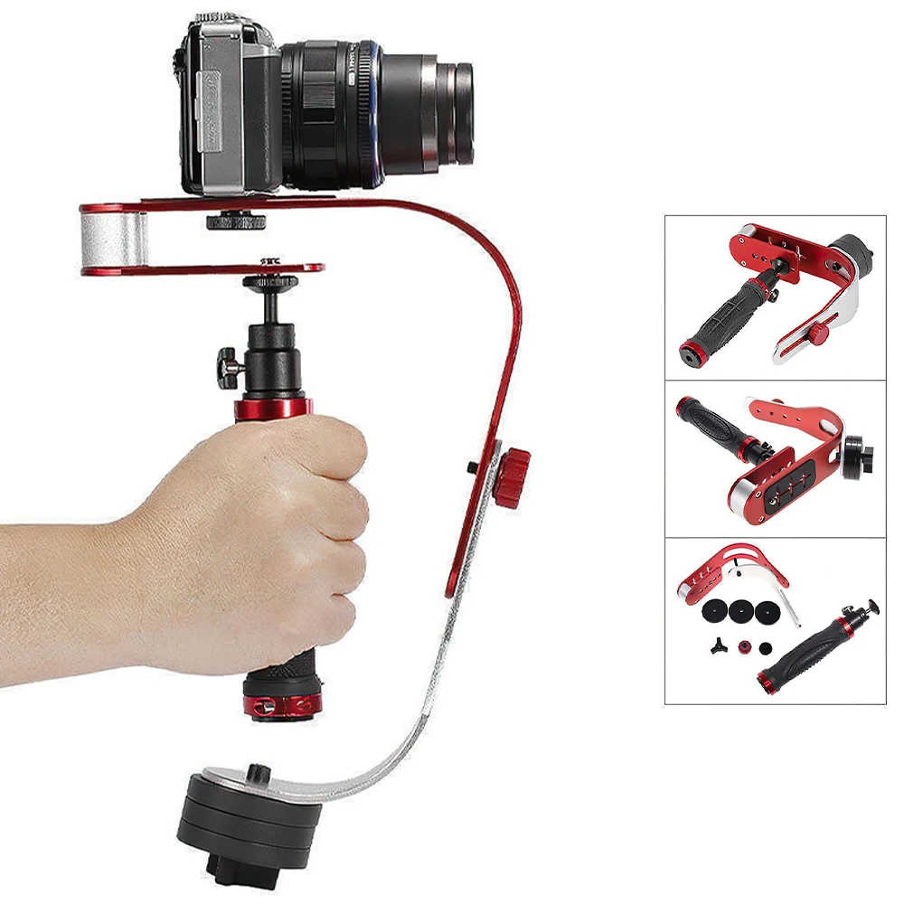 

Camera Phone Stabilizer Arcuate Handheld Universal Joint Stabilizer For SLR Camera Video Camera Action Camera Photography Record