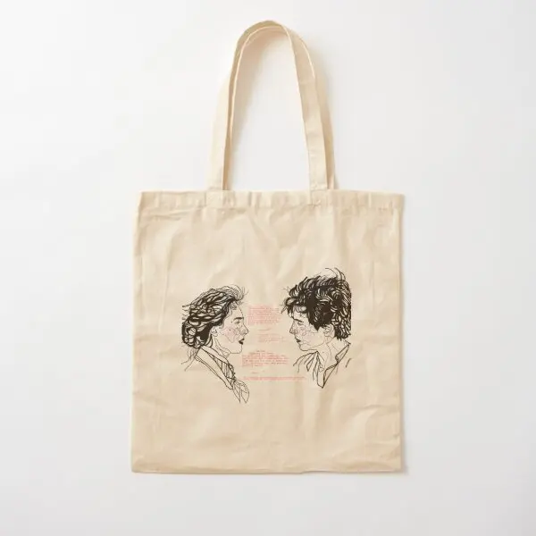 

Jo And Laurie Little Women Script Cot Canvas Bag Shopper Foldable Fabric Ladies Travel Tote Fashion Grocery Shoulder Bag