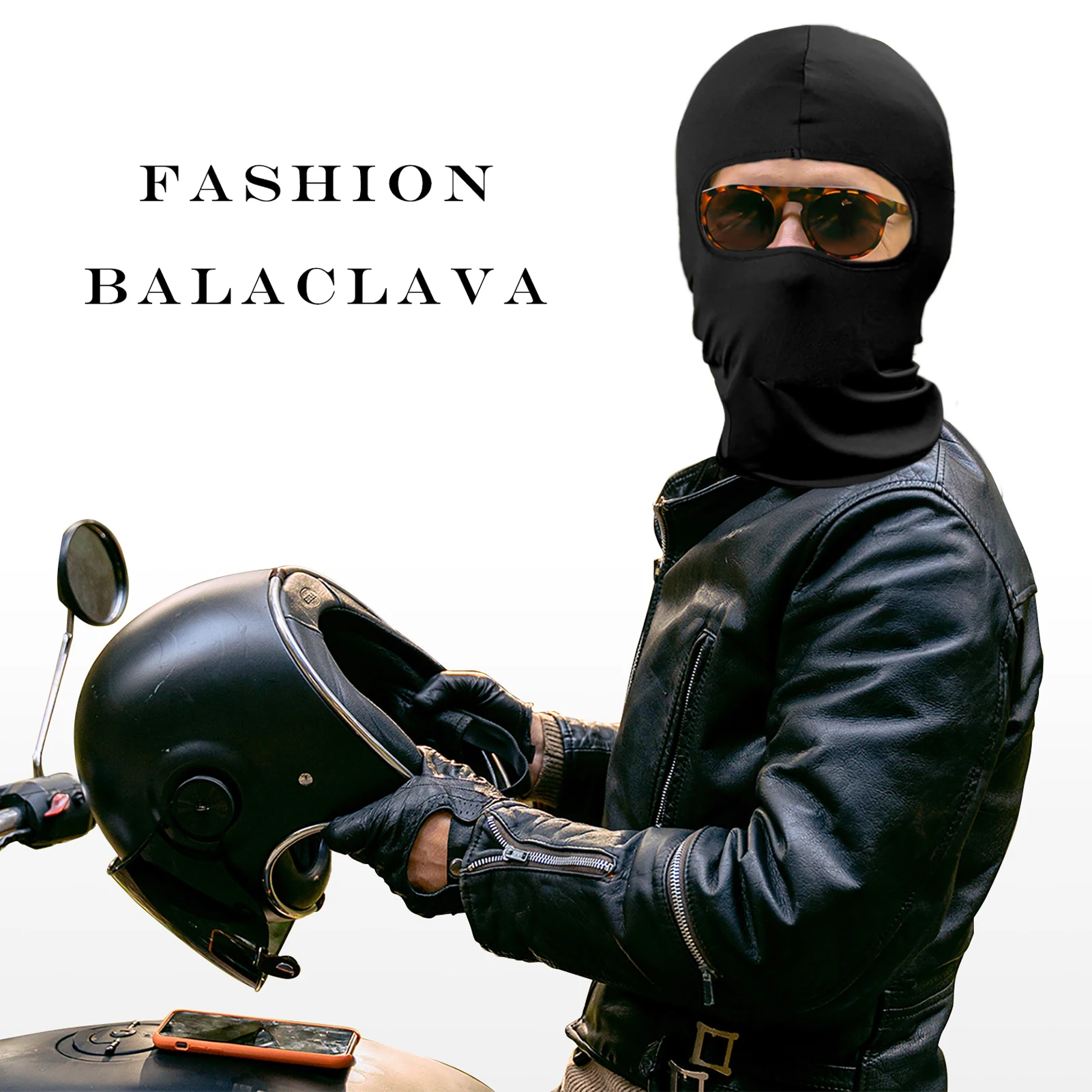 

Балаклава Мужская однотонная, эластичная шапка для шлема из вискозы, летняя уличная Защита от солнца, для велоспорта, рыбалки