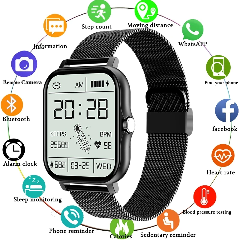 

Мужские Смарт-часы для фитнеса 2022, спортивные Смарт-часы с пульсометром, часы с Bluetooth для воспроизведения телефонных звонков и музыки для же...