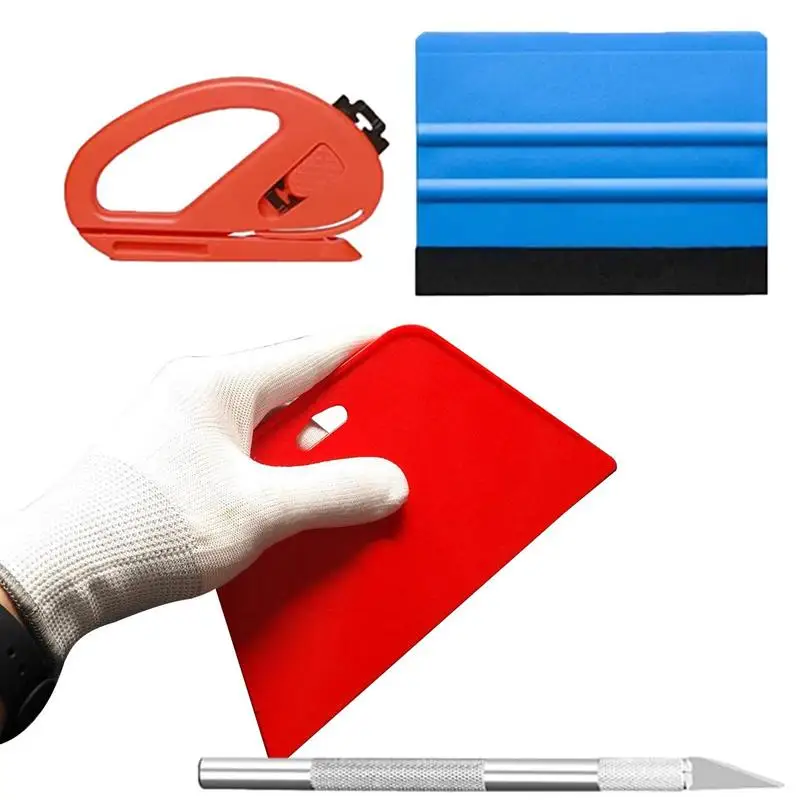 

Car Window Film Tinting Tools 4PCS Window Tint Installation Kit Professional Automobile Window Tint Tools For Window Tinting