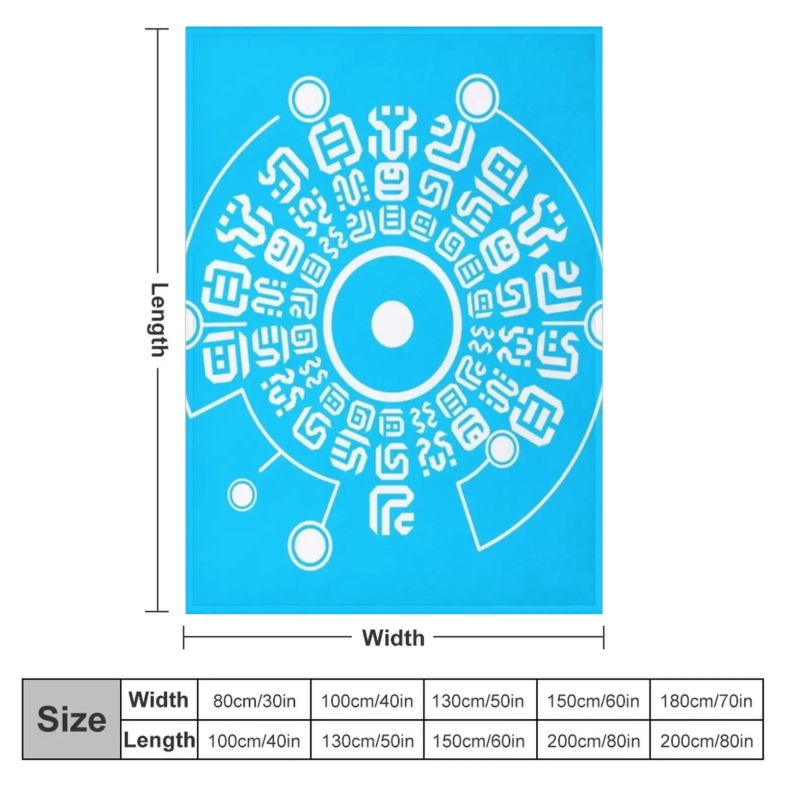 Одеяло Sheikah Rune теплое зимнее одеяло
