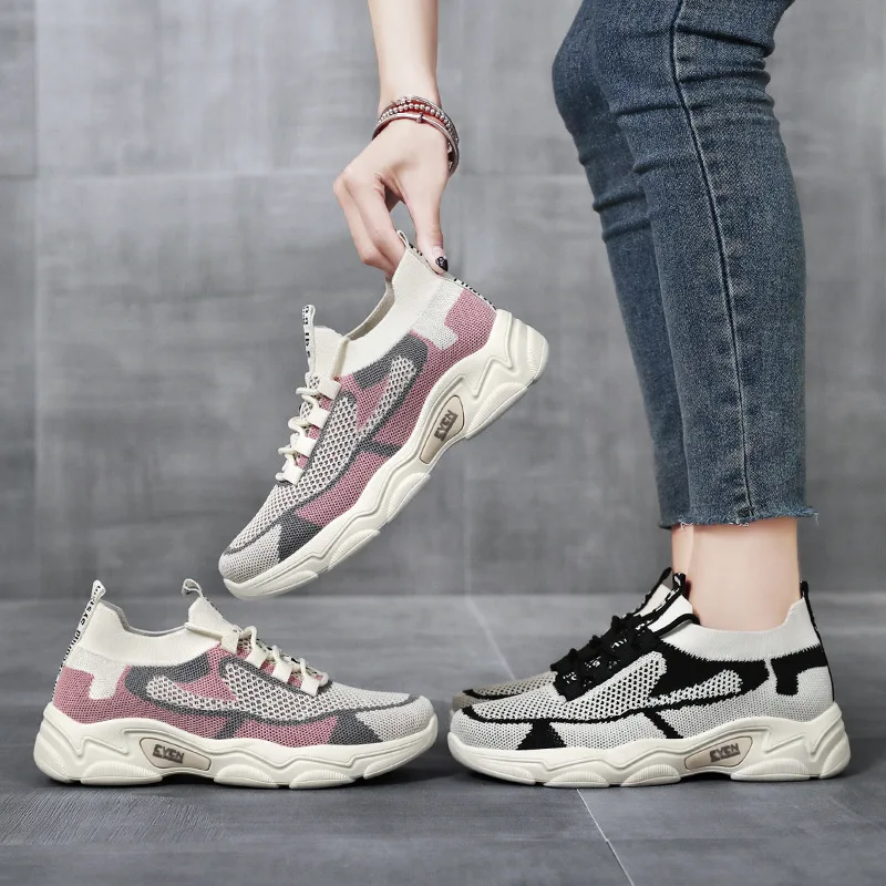 HKAZ-S2023 New Large Size Slip-On Walking Fashion Trend Color Matching Outdoor Lightweight and Breathable Sports Casual Shoes